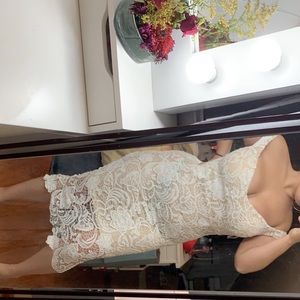 White formal dress